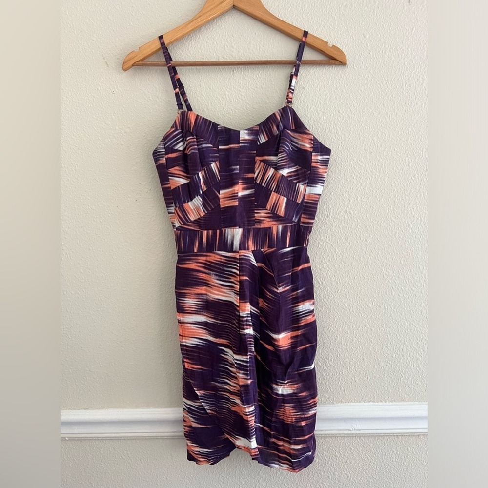 Finders Keepers Y2K Womens S Mini Dress Strappy Abstract Print Bodycon Night Out